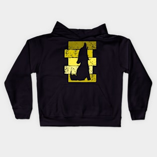 Retro Wolf Kids Hoodie